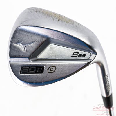 Mizuno S23 Satin Chrome Wedge Lob LW 60° 10 Deg Bounce C Grind True Temper Dynamic Gold 120 Steel Stiff Right Handed 36.25in