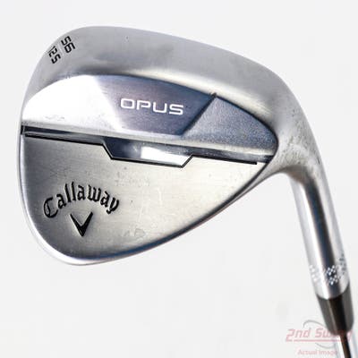 Callaway Opus Brushed Chrome Wedge Sand SW 56° 12 Deg Bounce S Grind Dynamic Gold Mid 115 Steel Wedge Flex Right Handed 35.25in