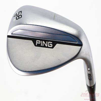 Ping s159 Chrome Wedge Lob LW 58° 8 Deg Bounce T Grind UST Mamiya Recoil 75 Dart Graphite Stiff Right Handed White Dot 36.25in