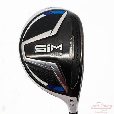 TaylorMade SIM MAX Fairway Wood 5 Wood 5W 18° Fujikura Ventus Blue 6 Graphite Stiff Right Handed 42.75in