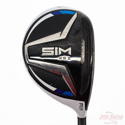 TaylorMade SIM MAX Fairway Wood 3 Wood 3W 15° Graphite Design Tour AD MJ-7 Graphite X-Stiff Right Handed 43.25in