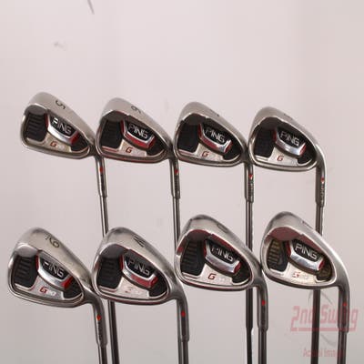 Ping G20 Iron Set 5-PW AW LW Ping TFC 169I Graphite Regular Right Handed Red dot 38.0in