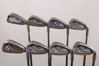 Ping G5 Iron Set 3-PW Stock Steel Shaft Steel Stiff Right Handed Green Dot 38.0in