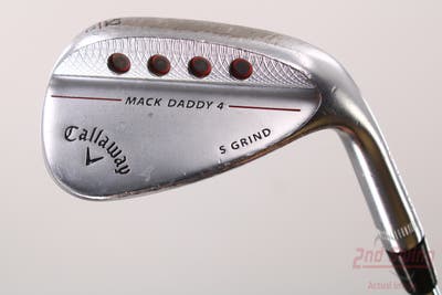 Callaway Mack Daddy 4 Chrome Wedge Gap GW 52° 10 Deg Bounce S Grind Dynamic Gold Tour Issue S200 Steel Wedge Flex Right Handed 35.5in