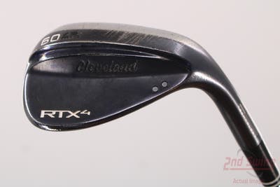 Cleveland RTX 4 Black Satin Wedge Lob LW 60° 9 Deg Bounce Dynamic Gold Tour Issue S400 Steel Stiff Right Handed 35.5in