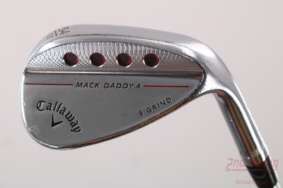 Callaway Mack Daddy 4 Chrome Wedge Sand SW 54° 10 Deg Bounce S Grind FST KBS Tour C-Taper 120 Steel Stiff Right Handed 35.5in