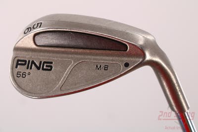 Ping MB Wedge Sand SW 56° Stock Steel Shaft Steel Stiff Right Handed Black Dot 35.5in