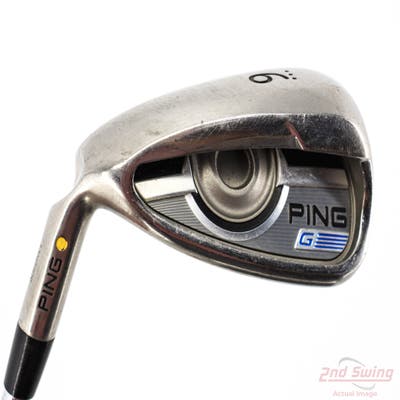Ping 2016 G Single Iron 9 Iron AWT 2.0 Steel Stiff Left Handed Yellow Dot 36.5in