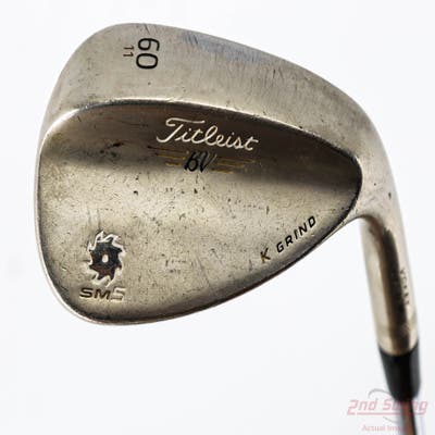 Titleist Vokey SM5 Gold Nickel Wedge Lob LW 60° 11 Deg Bounce K Grind True Temper Dynamic Gold X100 Steel X-Stiff Right Handed 35.5in