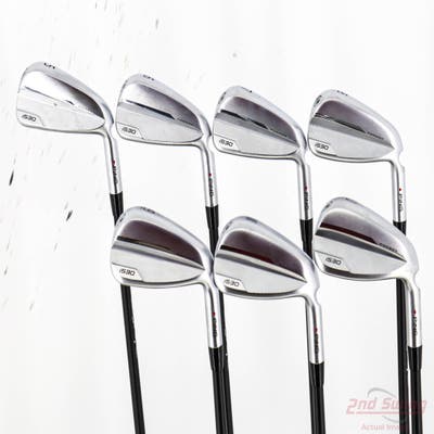 Ping i530 Iron Set 5-PW AW Fujikura AXIOM 105 Graphite Stiff Right Handed Red dot STD