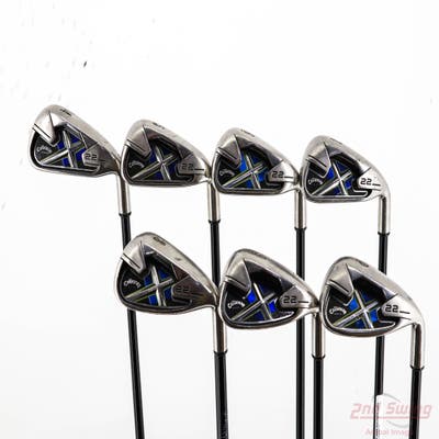 Callaway X-22 Iron Set 4-PW Callaway Stock Graphite Graphite Stiff Right Handed STD