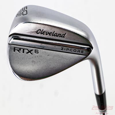 Cleveland RTX 6 ZipCore Tour Satin Wedge Gap GW 50° 10 Deg Bounce Mid True Temper Dynamic Gold Spinner Tour Issue Steel Wedge Flex Right Handed 35.75in