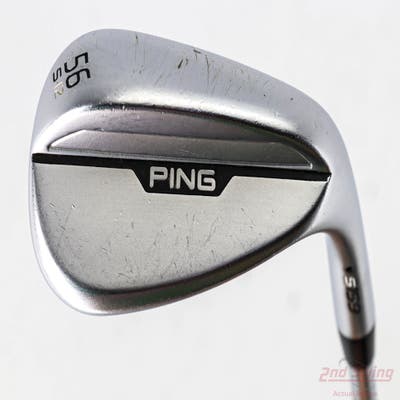 Ping s159 Chrome Wedge Sand SW 56° 12 Deg Bounce S Grind Ping Z-Z115 Steel Wedge Flex Right Handed Black Dot 35.5in
