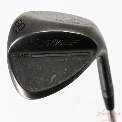 Titleist Vokey SM9 Jet Black Wedge Lob LW 60° 8 Deg Bounce M Grind Stock Steel Shaft Steel Wedge Flex Right Handed 35.25in