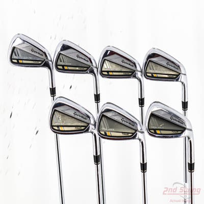 TaylorMade Rocketbladez Tour Iron Set 4-PW Project X Rifle 6.0 Steel Stiff Right Handed +1"