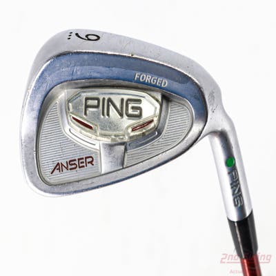 Ping Anser Forged 2010 Single Iron 9 Iron Ping TFC 149I Graphite Regular Right Handed Green Dot 36.75in