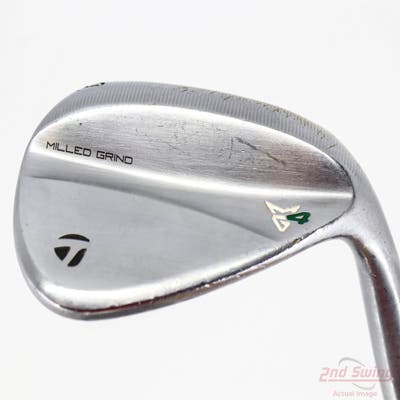 TaylorMade Milled Grind 4 Chrome Wedge Lob LW 60° 10 Deg Bounce SB True Temper Dynamic Gold Tour Issue 115 Steel Wedge Flex Left Handed 35.0in