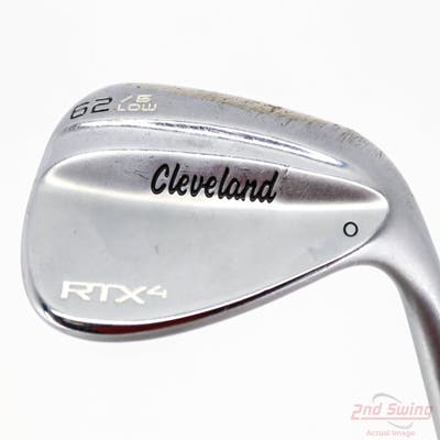 Cleveland RTX 4 Tour Satin Wedge Lob LW 62° 6 Deg Bounce FST KBS Tour $-Taper Steel X-Stiff Right Handed 35.75in