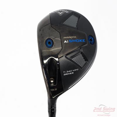 Callaway Paradym Ai Smoke Ti 340 Mini Driver 13.5° UST Mamiya LIN-Q M40X Blue 7 Graphite X-Stiff Left Handed 43.75in