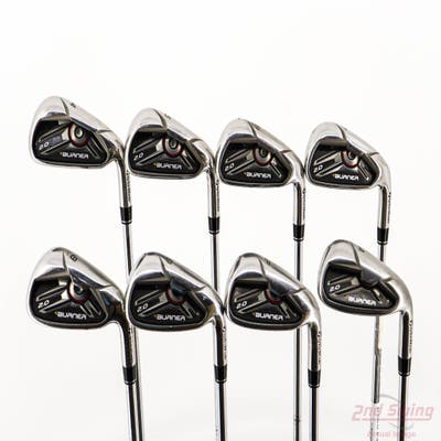 TaylorMade Burner 2.0 Iron Set 4-PW AW TM Burner Superfast 85 Steel Stiff Right Handed +1/2"