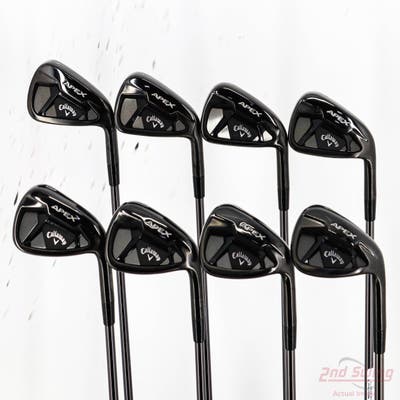 Callaway Apex 21 Black Iron Set 4-GW UST Mamiya Recoil 75 Dart Graphite Stiff Right Handed +1/4"