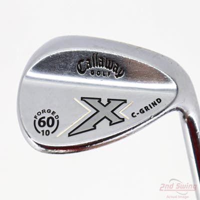 Callaway X Forged Chrome Wedge Lob LW 60° 10 Deg Bounce Callaway Stock Steel Steel Wedge Flex Right Handed 35.25in
