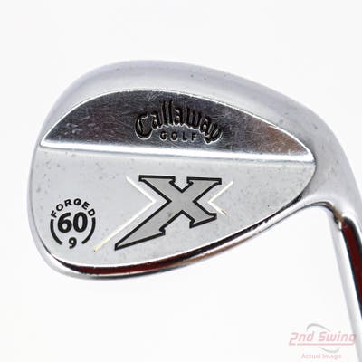 Callaway X Forged Chrome Wedge Lob LW 60° 9 Deg Bounce Rifle 6.0 Steel Stiff Right Handed 36.0in