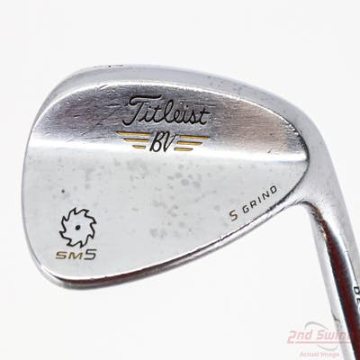Titleist Vokey SM5 Tour Chrome Wedge Sand SW 54° 10 Deg Bounce S Grind Titleist SM5 BV Steel Wedge Flex Right Handed 35.5in