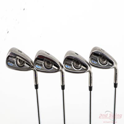 Ping 2016 G Iron Set 8-PW GW AWT 2.0 Steel Stiff Right Handed Black Dot +1/4"