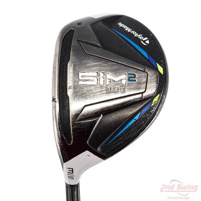 TaylorMade SIM2 MAX Fairway Wood 3 Wood 3W 15° Fujikura Ventus Blue 6 FW Graphite Stiff Left Handed 43.25in
