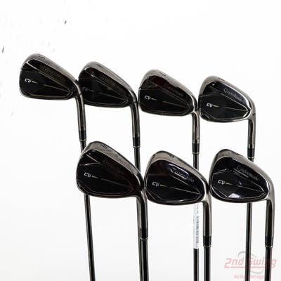 TaylorMade Qi Gunmetal Iron Set 5-PW AW FST KBS MAX 85 MT Steel Stiff Right Handed STD