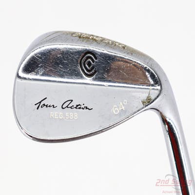 Cleveland 588 Tour Satin Chrome Wedge Lob LW 64° Stock Steel Shaft Steel Wedge Flex Right Handed 35.0in