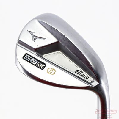 Mizuno S23 Satin Chrome Wedge Lob LW 58° 8 Deg Bounce C Grind FST KBS Hi-Rev 2.0 115 Steel Wedge Flex Right Handed 35.5in