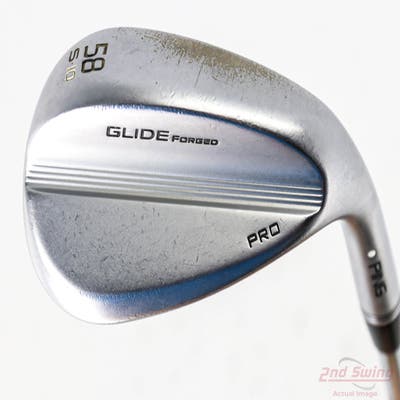 Ping Glide Forged Pro Wedge Lob LW 58° 10 Deg Bounce S Grind True Temper Dynamic Gold 120 Steel Stiff Right Handed White Dot 35.75in