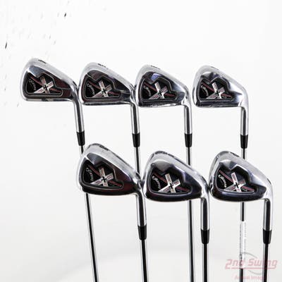 Tour Issue Callaway X Tour Iron Set 4-PW Rifle 6.0 Steel Stiff Right Handed +1/4"