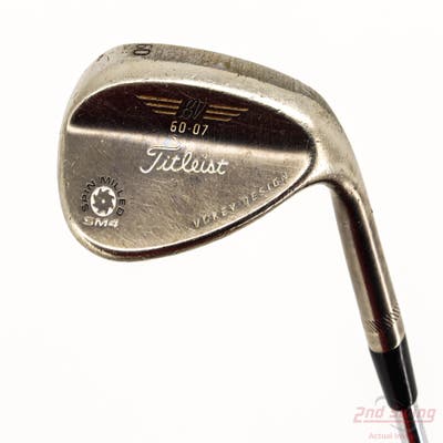 Titleist Vokey Spin Milled SM4 Oil Can Wedge Lob LW 60° 7 Deg Bounce FST KBS Tour Steel Stiff Right Handed 35.0in