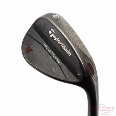TaylorMade Milled Grind Black Wedge Lob LW 60° 10 Deg Bounce SB FST KBS Hi-Rev 2.0 115 Steel Wedge Flex Right Handed 35.0in