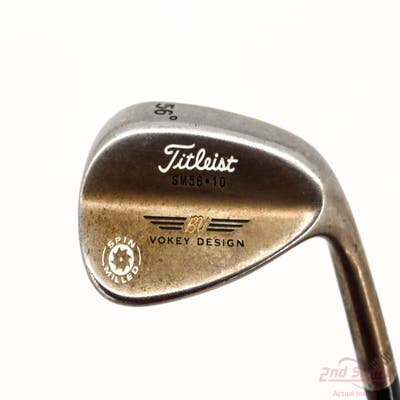 Titleist 2009 Vokey Spin Milled Oil Can Wedge Sand SW 56° 10 Deg Bounce Stock Steel Shaft Steel Wedge Flex Right Handed 35.5in