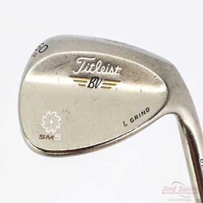 Titleist Vokey SM5 Gold Nickel Wedge Lob LW 60° 4 Deg Bounce L Grind Project X Rifle 5.0 Steel Regular Right Handed 35.0in