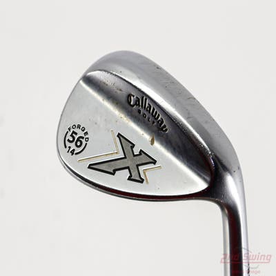 Callaway X-Series Chrome Wedge Sand SW 56° 14 Deg Bounce Stock Steel Shaft Steel Wedge Flex Right Handed 35.25in
