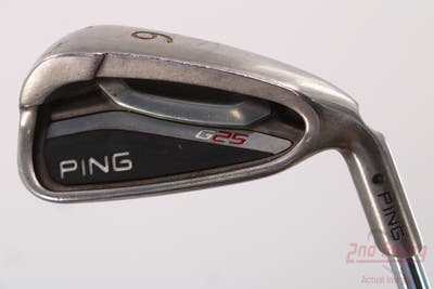 Ping G25 Single Iron 6 Iron Ping CFS Steel Stiff Right Handed Black Dot 38.0in