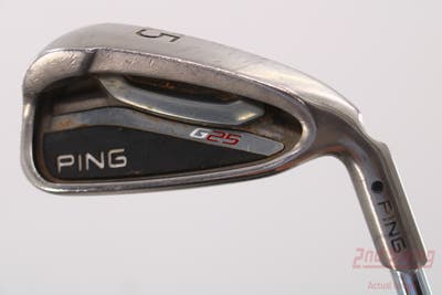 Ping G25 Single Iron 5 Iron Ping CFS Steel Stiff Right Handed Black Dot 38.75in