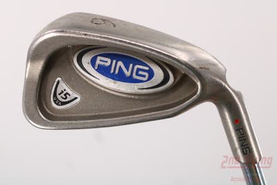 Ping i5 Single Iron 6 Iron Stock Steel Shaft Steel Regular Right Handed Red dot 37.75in
