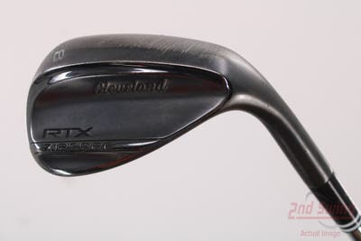 Cleveland RTX ZipCore Black Satin Wedge Lob LW 58° 10 Deg Bounce Dynamic Gold Spinner TI Steel Wedge Flex Right Handed 35.75in