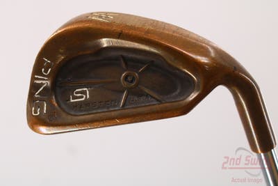 Ping ISI Beryllium Copper Single Iron Pitching Wedge PW Stock Steel Shaft Steel Stiff Right Handed Black Dot 35.5in
