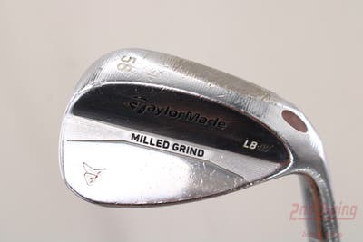 TaylorMade Milled Grind Satin Chrome Wedge Lob LW 58° 9 Deg Bounce KBS Tour 130 Steel X-Stiff Right Handed 36.0in