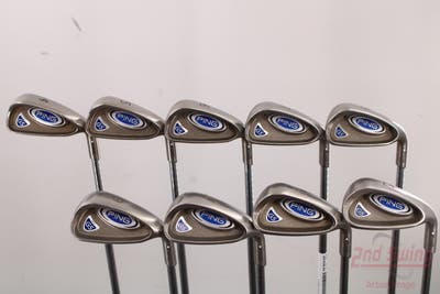 Ping G5 Iron Set 4-PW GW SW Stock Steel Shaft Steel Stiff Right Handed White Dot 38.0in