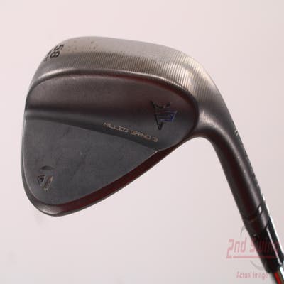 TaylorMade Milled Grind 3 Raw Black Wedge Lob LW 58° 11 Deg Bounce Dynamic Gold Tour Issue S200 Steel Wedge Flex Right Handed 35.0in