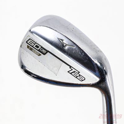 Mizuno T22 Satin Chrome Wedge Lob LW 60° 6 Deg Bounce X Grind True Temper Dynamic Gold 120 Steel Stiff Right Handed 35.75in