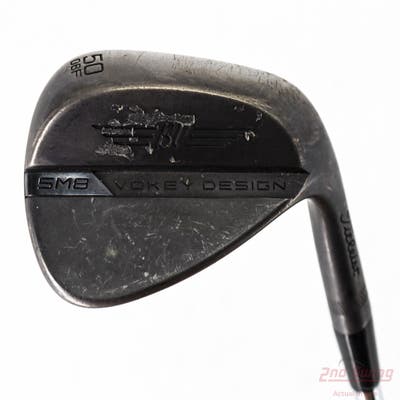 Titleist Vokey SM8 Jet Black Wedge Gap GW 50° 8 Deg Bounce F Grind Titleist Vokey BV Steel Wedge Flex Right Handed 35.5in